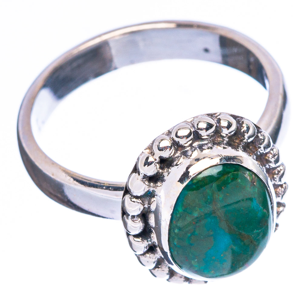 Chrysocolla Ring Size 5 (925 Sterling Silver) R5071
