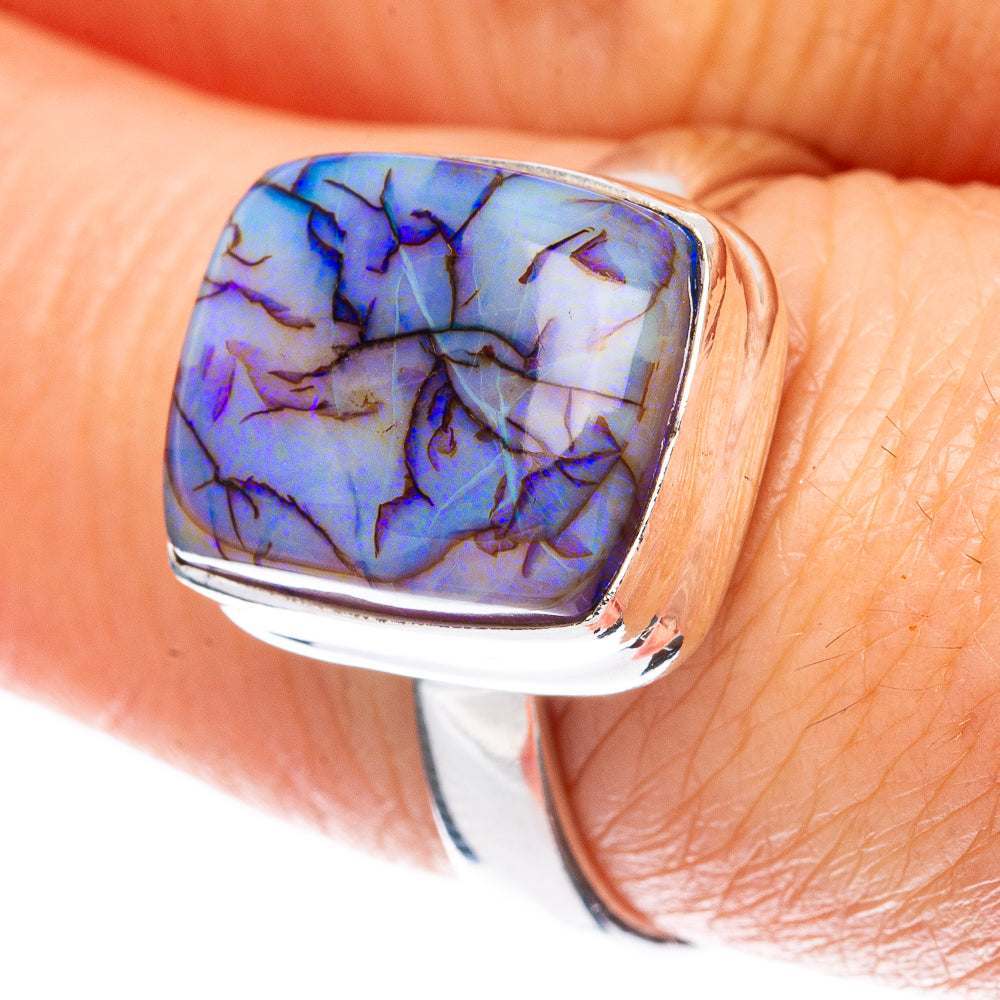 Rare Sterling Opal Ring Size 7.5 (925 Sterling Silver) R2990