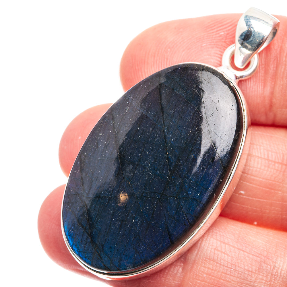 Labradorite Pendant 1 3/4" (925 Sterling Silver) P38965
