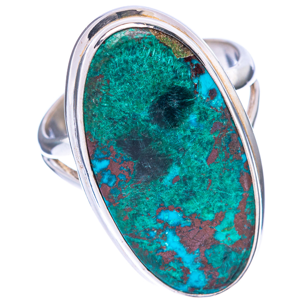 Chrysocolla Ring Size 8 (925 Sterling Silver) R1566