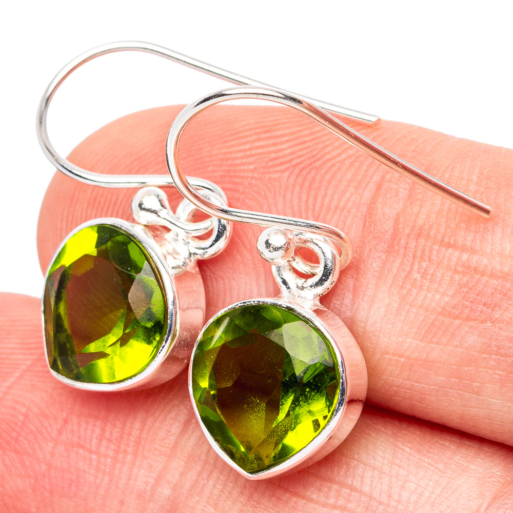 Peridot Earrings 1 1/8" (925 Sterling Silver) E3040