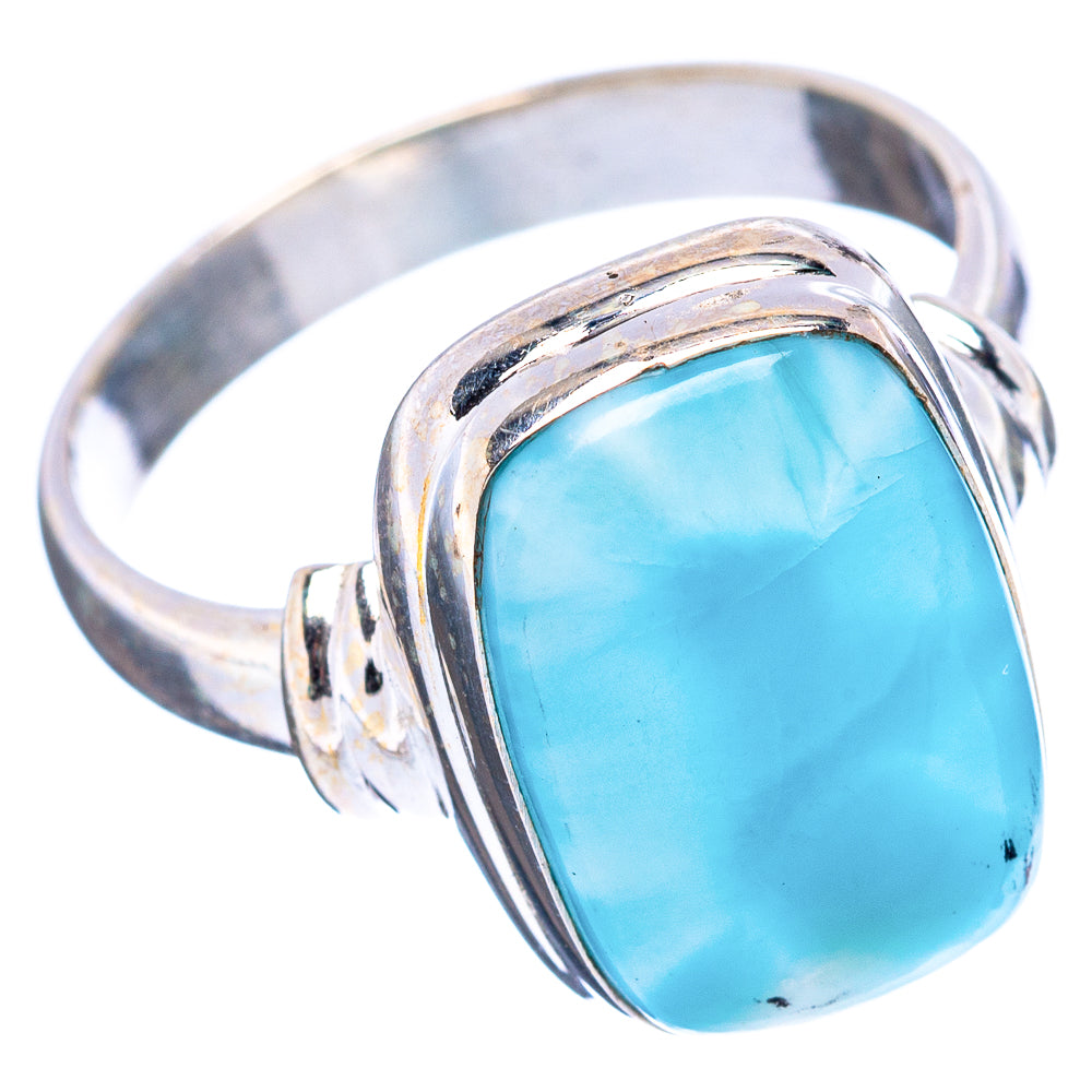 Rare Larimar Ring Size 7.75 (.925 Sterling Silver)
