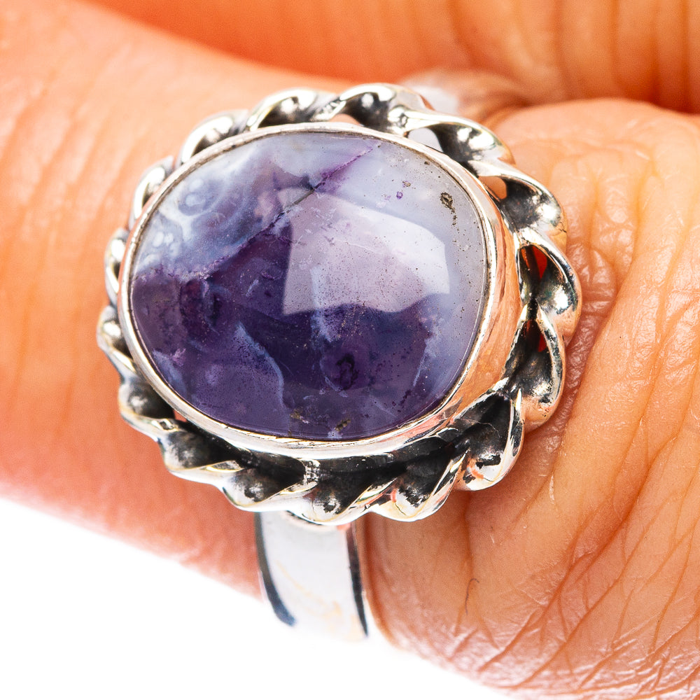 Rare Mexican Purple Opal Ring Size 6.25 (925 Sterling Silver) R4094