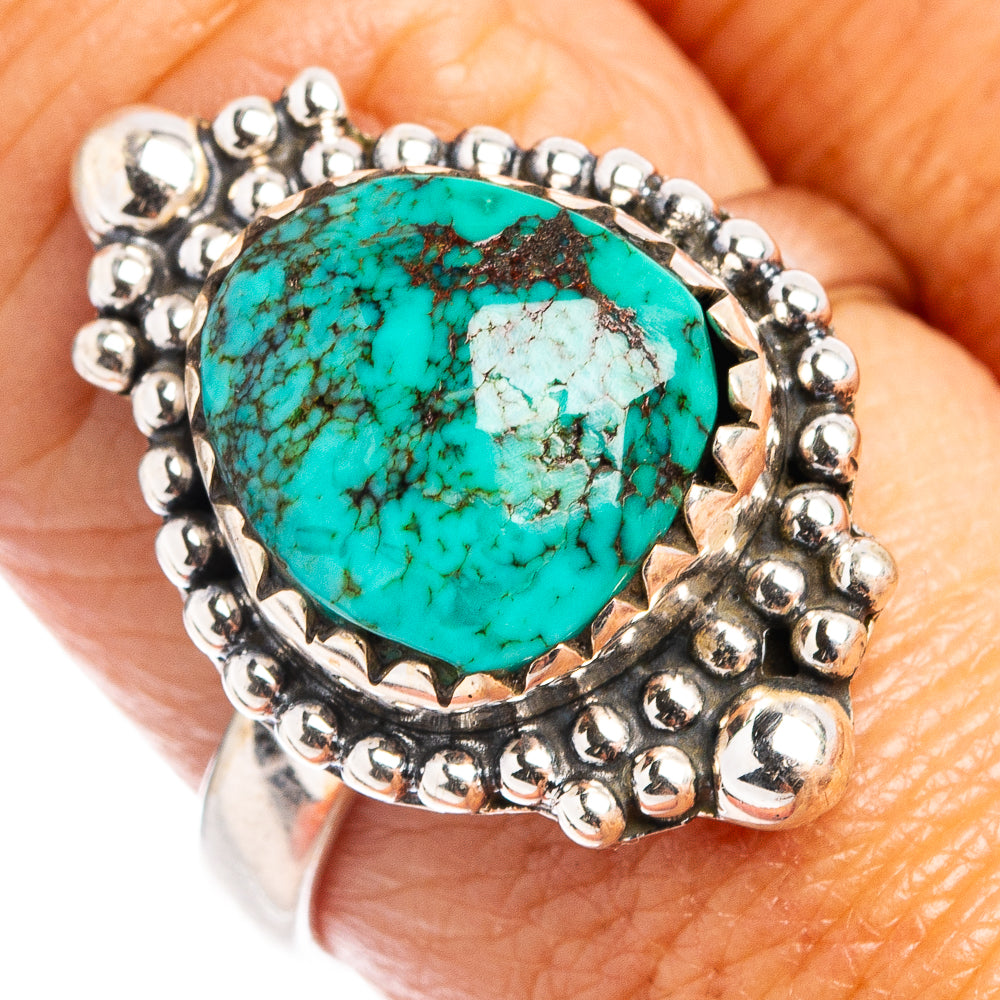 Hubei Turquoise Ring Size 8.5 (.925 Sterling Silver)