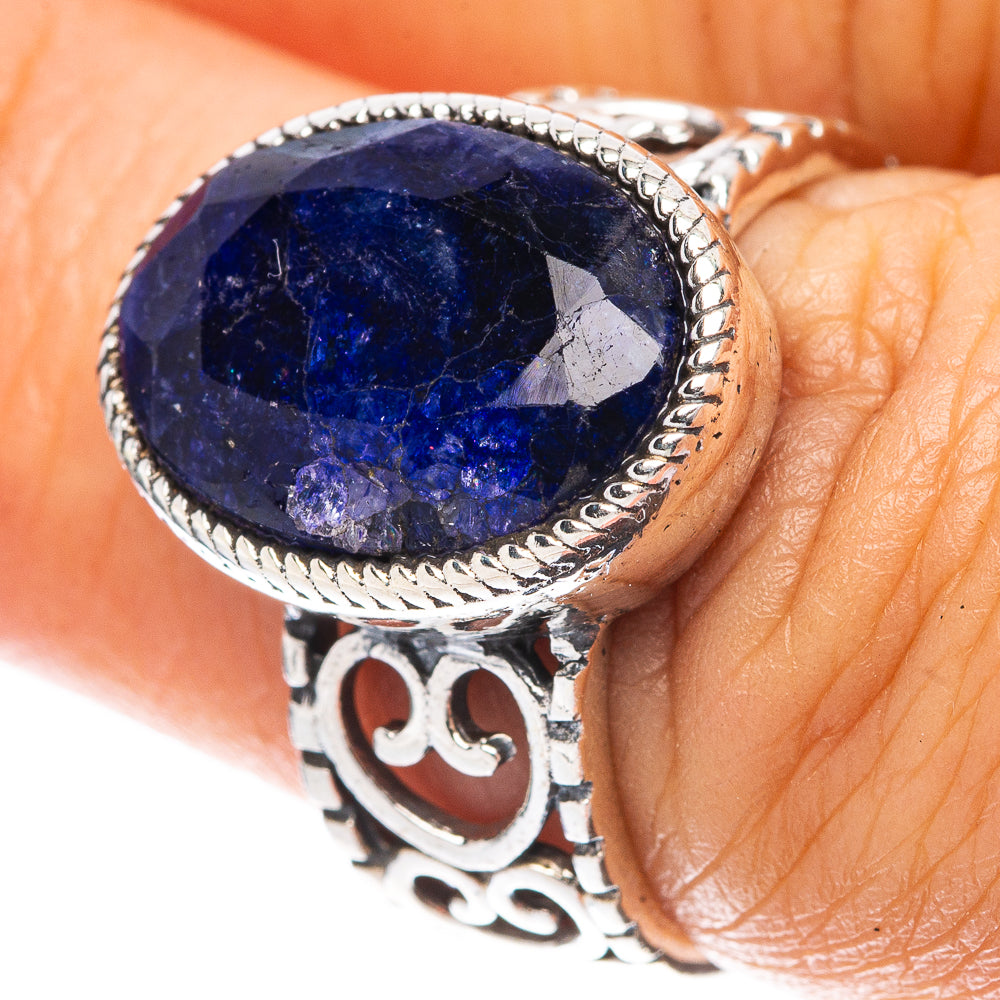 Blue Sillimnate 925 Sterling Silver Ring Size 6.5 (925 Sterling Silver) R5405