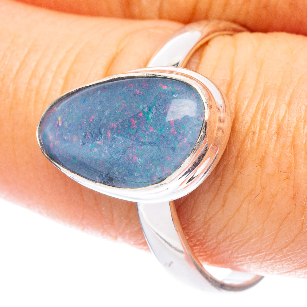 Rare Triplet Opal Ring Size 9.75 (925 Sterling Silver) R7249