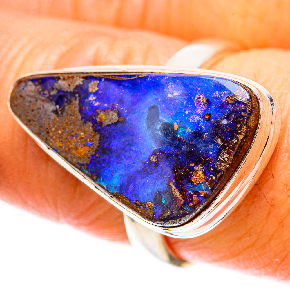 Boulder Opal Ring Size 8.25 (925 Sterling Silver) RING137859