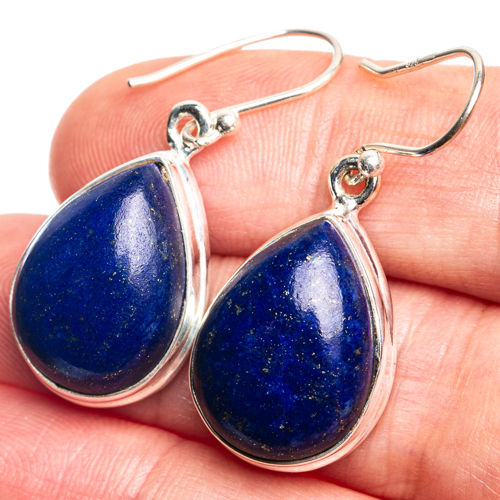 Lapis Lazuli Earrings 1 3/8" (925 Sterling Silver) E432714