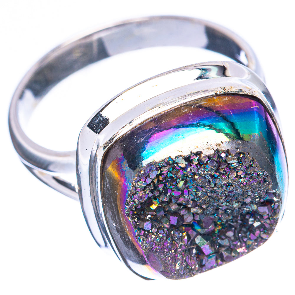 Metallic Druzy Ring Size 8.75 (925 Sterling Silver) R1939