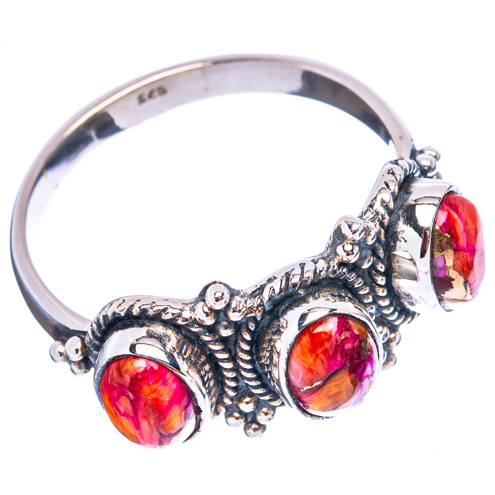 Pink Daliah Mohave Turquoise Ring Size 9.75 (.925 Sterling Silver)