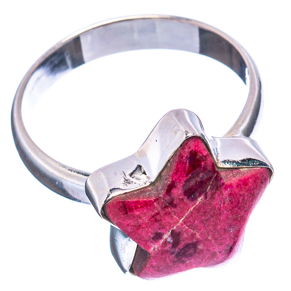 Thulite Star Ring Size 8.75 (.925 Sterling Silver)
