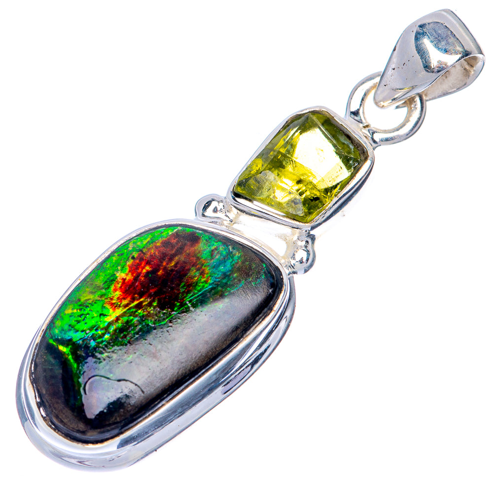 Canadian Ammolite Pendant 1 1/2" (925 Sterling Silver) PD39842