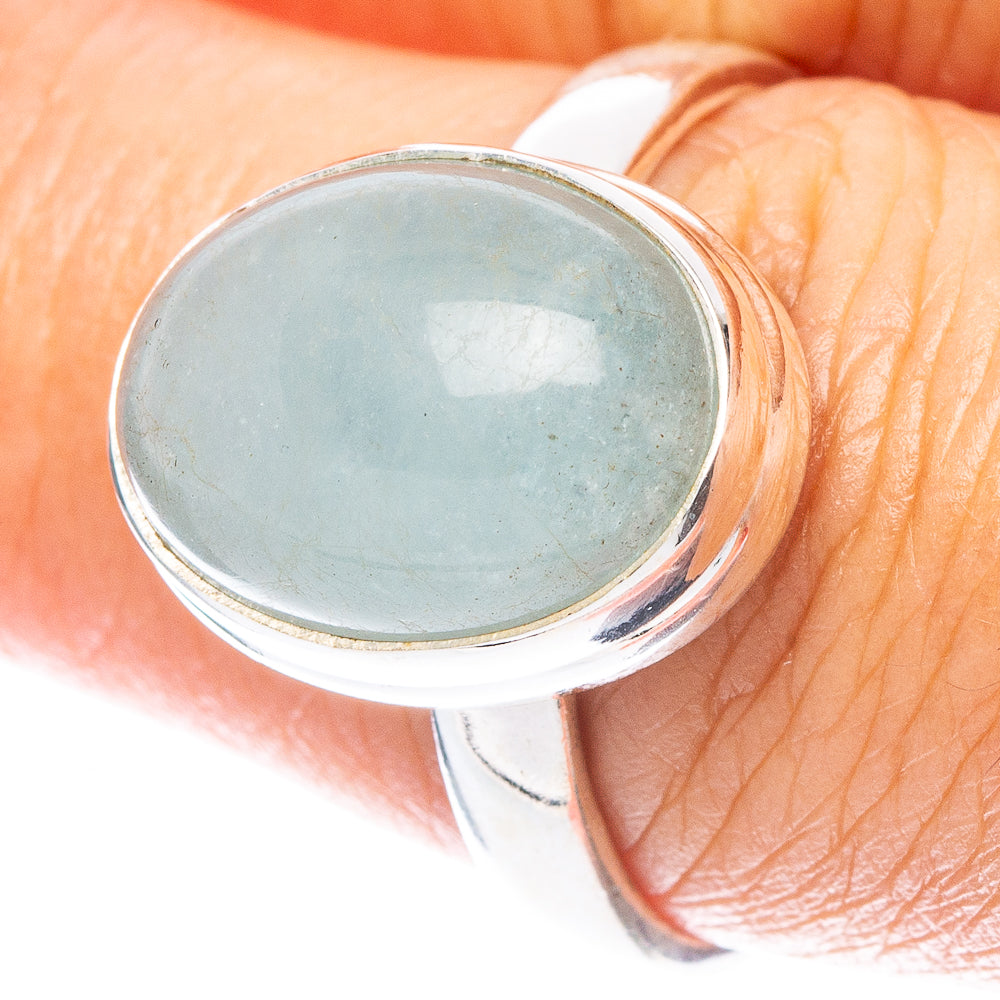 Aquamarine Ring Size 8 (925 Sterling Silver) R6883