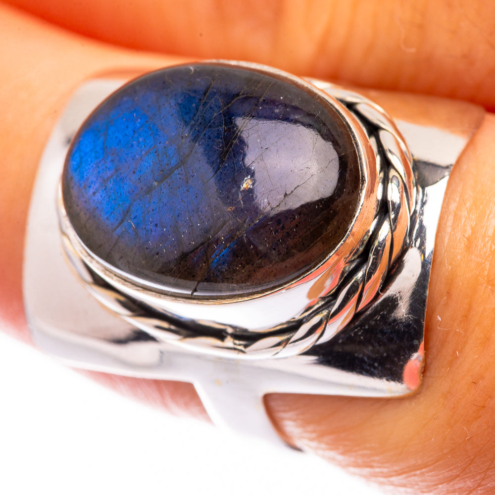 Labradorite Ring Size 7.5 (925 Sterling Silver) R141077