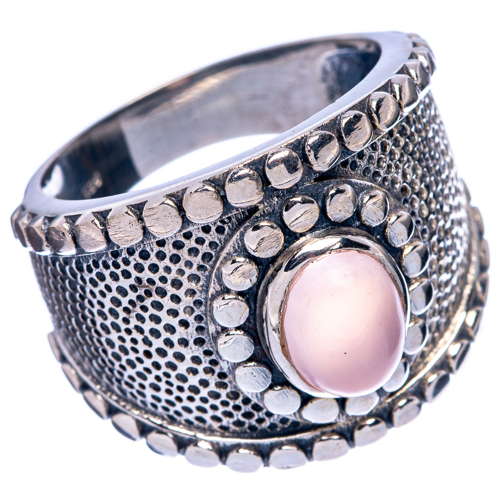 Rose Quartz Ring Size 7.75 (925 Sterling Silver) R146061