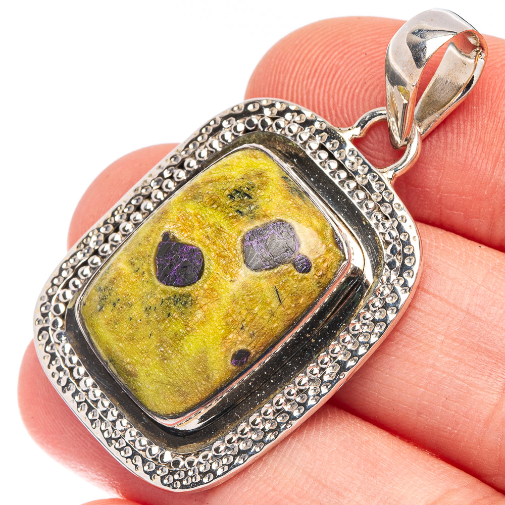 Atlantisite 925 Sterling Silver Pendant 1 5/8" (925 Sterling Silver) P43617