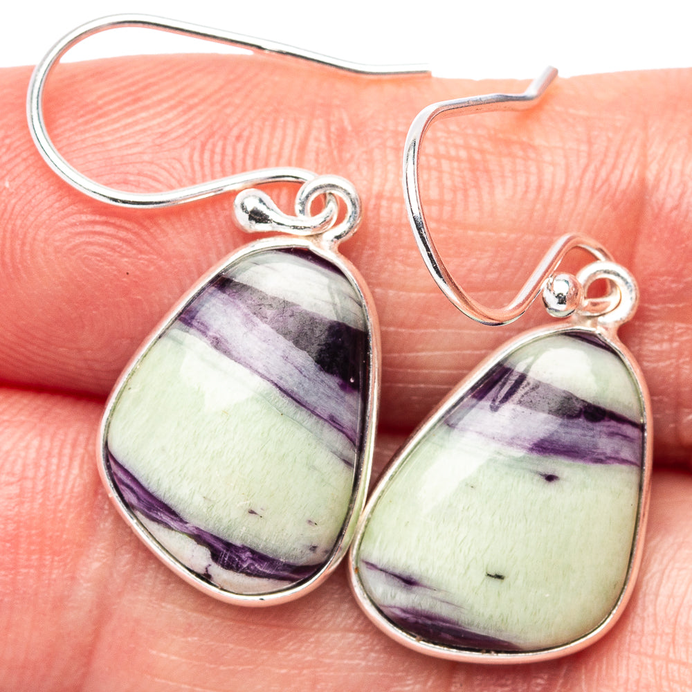 Kammererite Earrings 1 1/4" (.925 Sterling Silver)