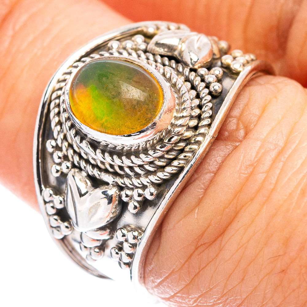 Rare Ethiopian Opal Ring Size 6.75 (.925 Sterling Silver)