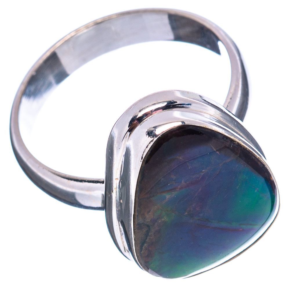 Premium Canadian Ammolite Ring Size 7 (.925 Sterling Silver)