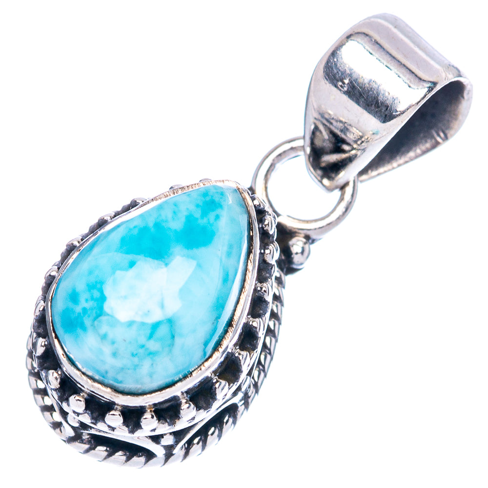 Larimar Pendants 7/8" (925 Sterling Silver) P42311