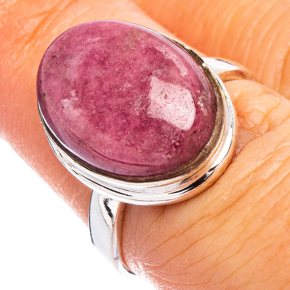 Rhodonite Ring Size 6.75 (.925 Sterling Silver)
