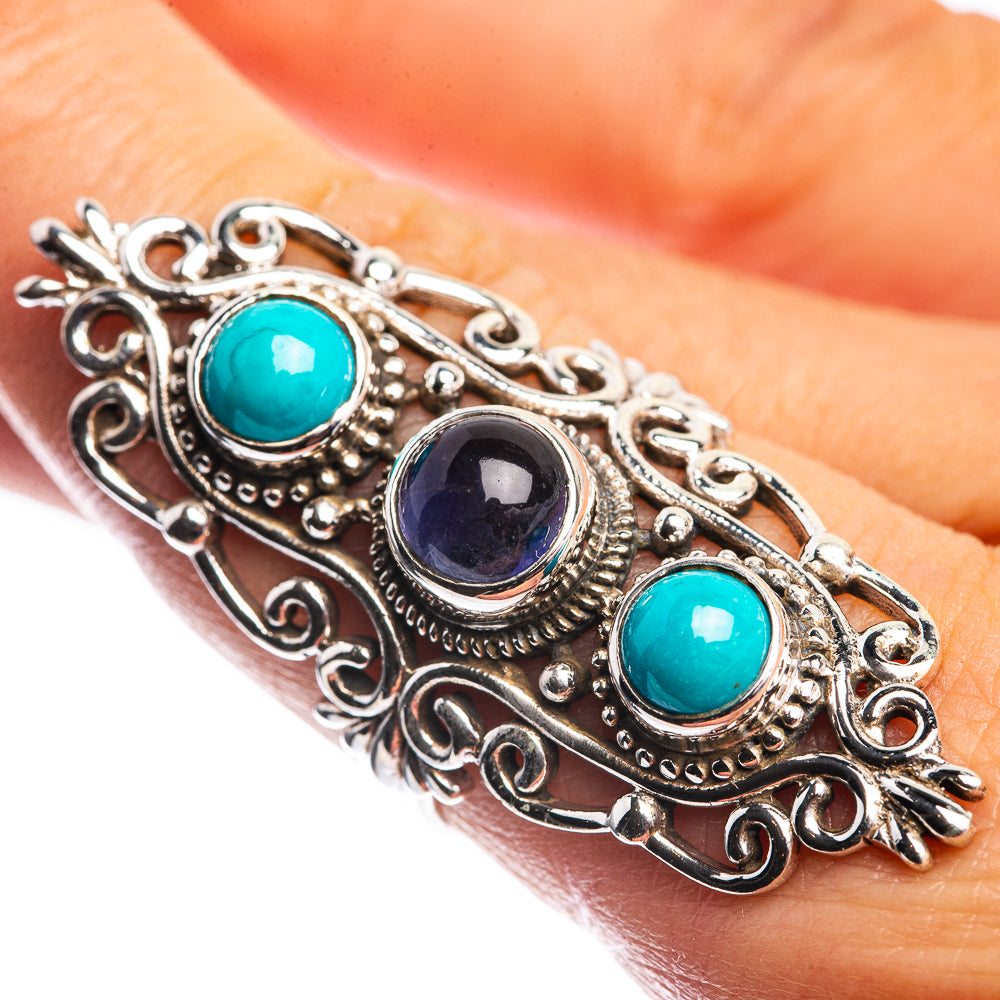 Large Tanzanite, Sleeping Beauty Turquoise Ring Size 7.75 (925 Sterling Silver) R144232