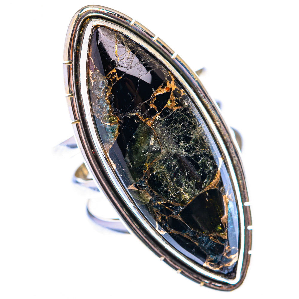Large Mohave Black Onyx Ring Size 7.25 (925 Sterling Silver) RING140049