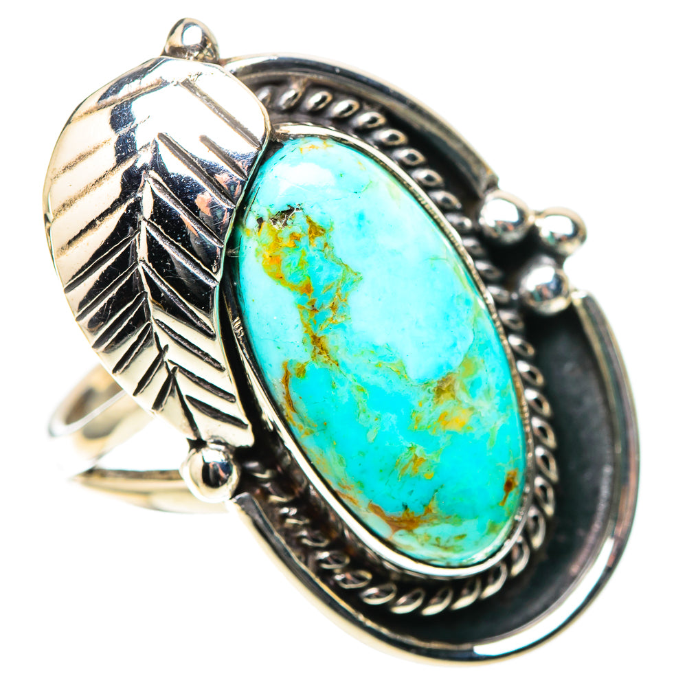 Tibetan Turquoise Ring Size 6.5 (925 Sterling Silver) RING138319