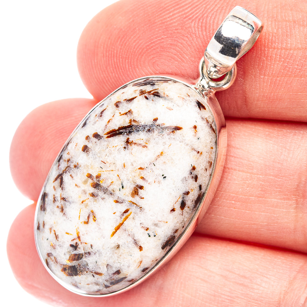 Astrophyllite Pendant 1 5/8" (.925 Sterling Silver)