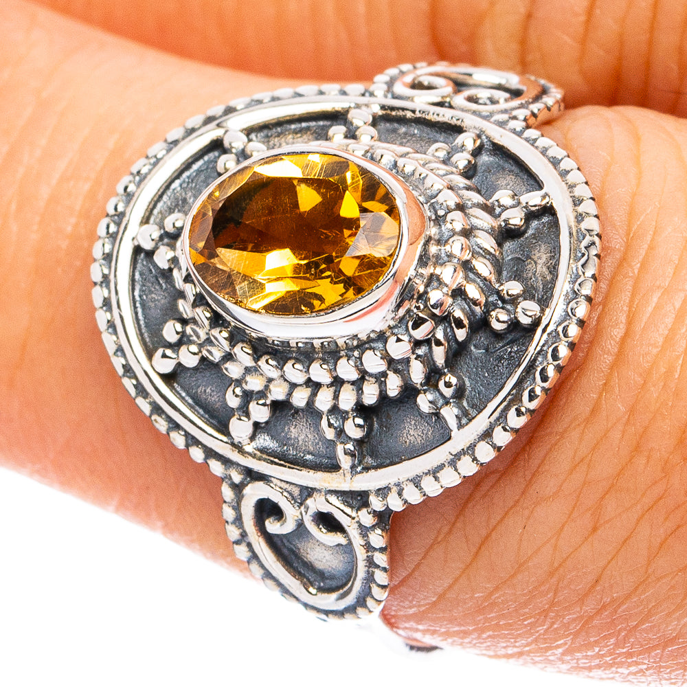 Citrine Ring Size 8 (925 Sterling Silver) R8270