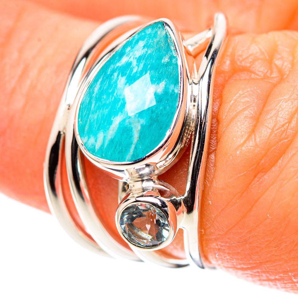 Premium Amazonite Ring Size 6 (925 Sterling Silver) RING138209