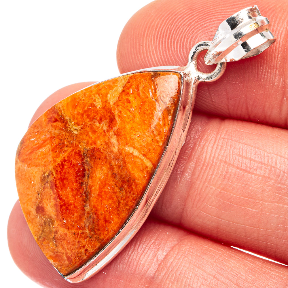 Sponge Coral Pendant 1 5/8" (.925 Sterling Silver)