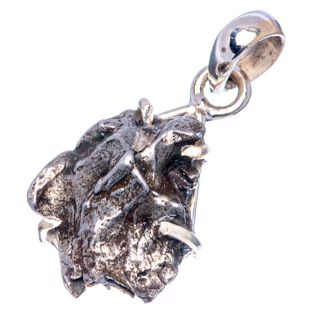 Rare Campo Del Cielo Meteorite Pendant 1 1/8" (.925 Sterling Silver)
