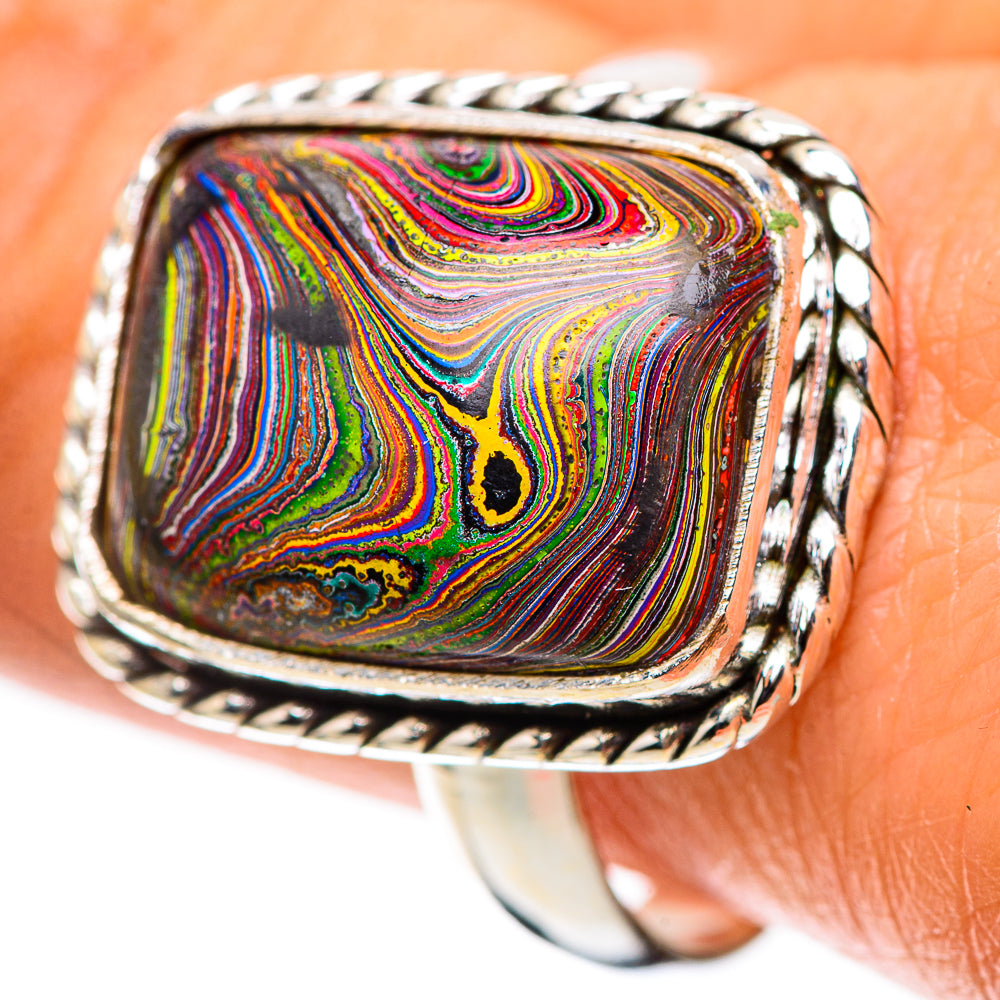 Fordite Ring Size 10.5 (925 Sterling Silver) RING138395