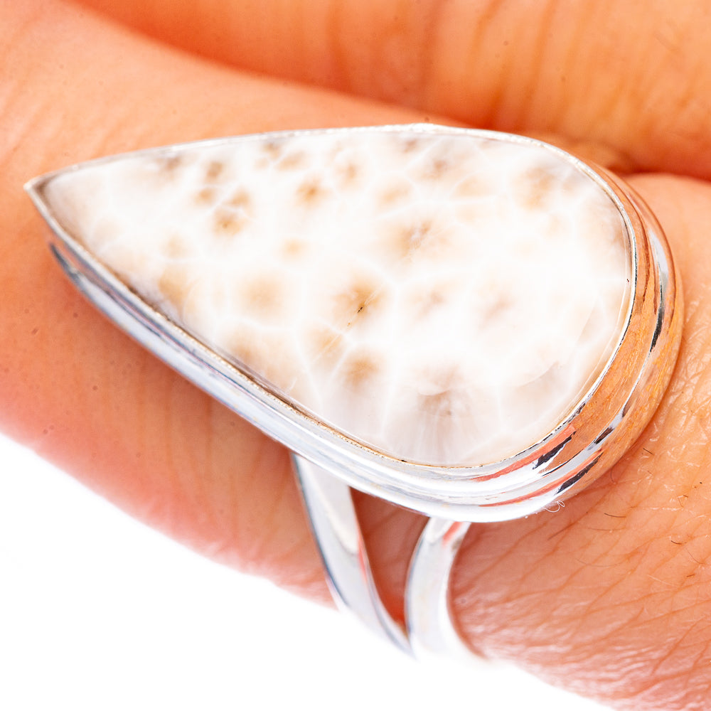 Natrolite Ring Size 8 (925 Sterling Silver) R1636