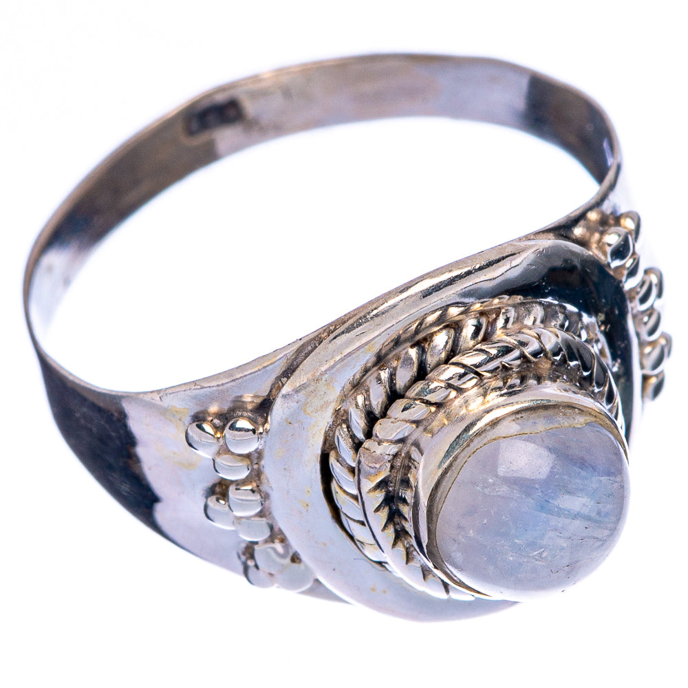 Rainbow Moonstone Ring Size 6.5 (925 Sterling Silver) R146157