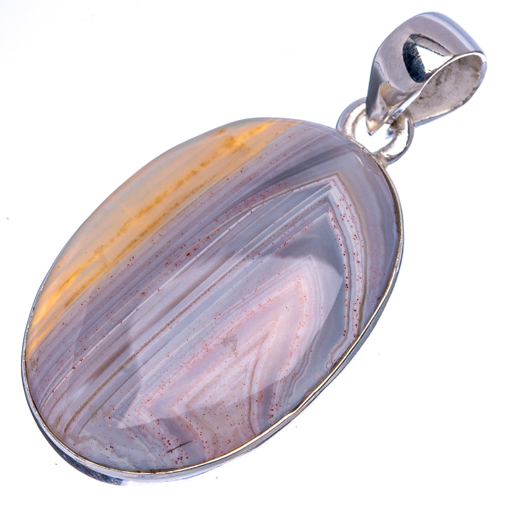 Botswana Agate Pendants 1 1/2" (925 Sterling Silver) P43227
