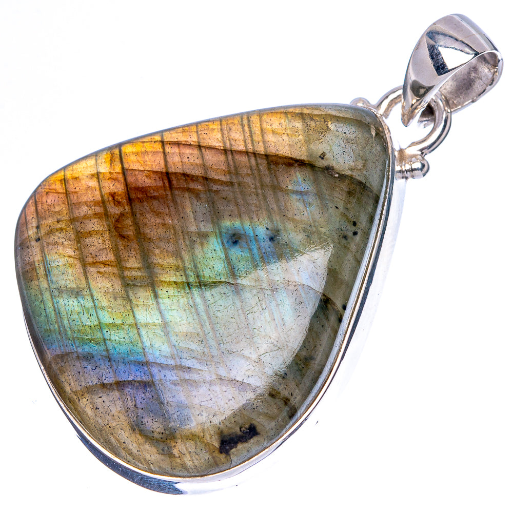 Labradorite Pendant 1 3/4" (925 Sterling Silver) P43034