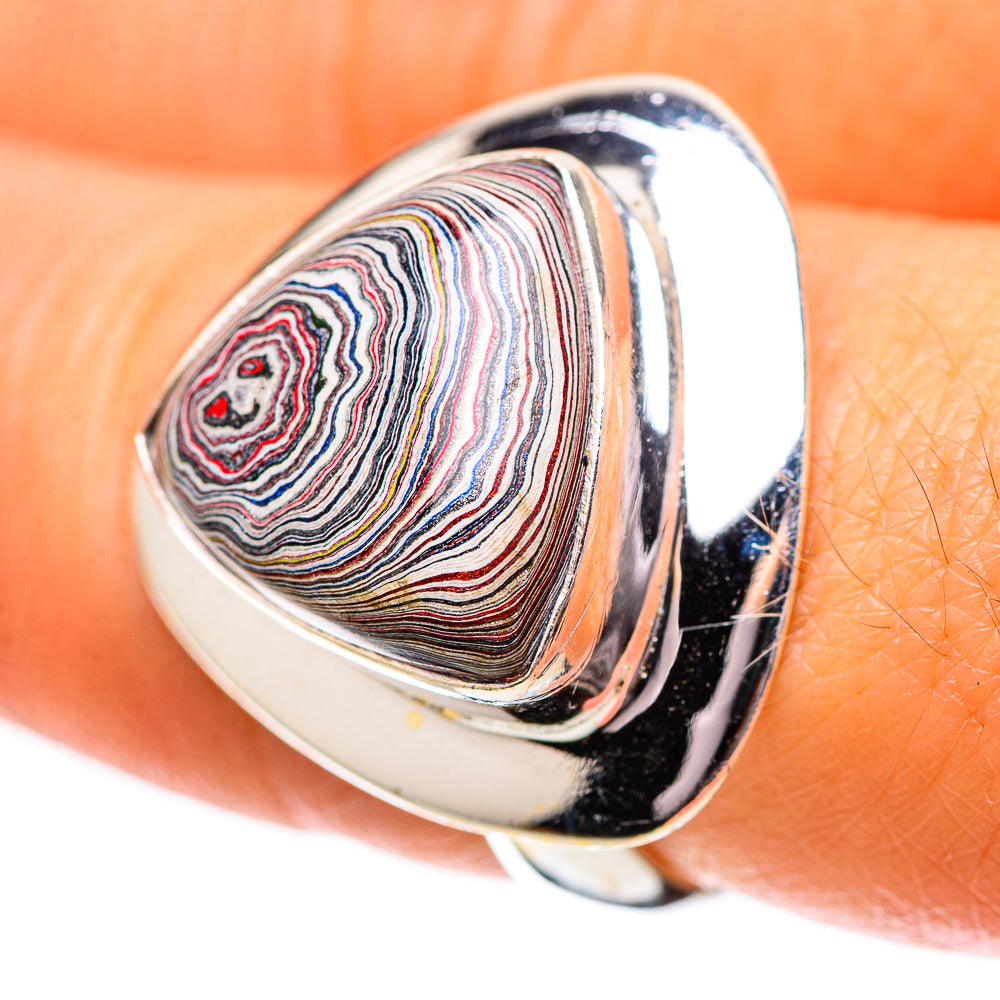Fordite Ring Size 8 (925 Sterling Silver) RING139039