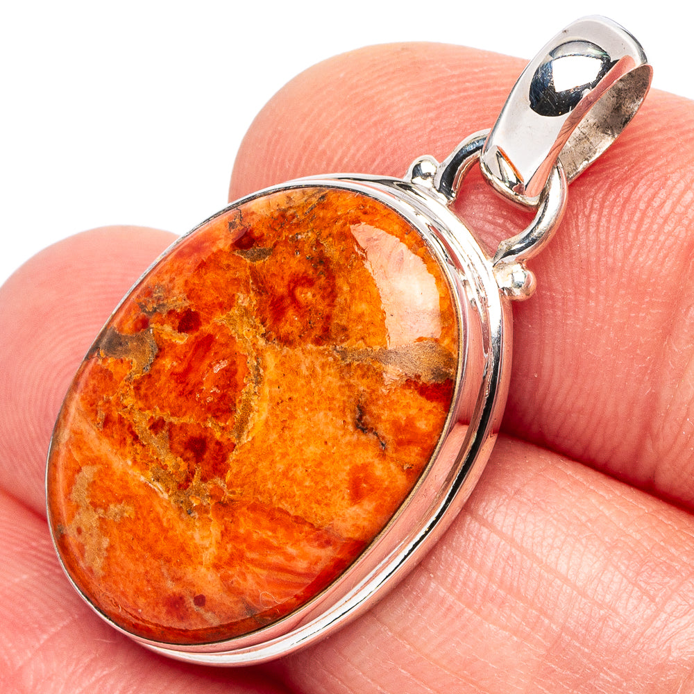 Sponge Coral Pendant 1 3/8" (.925 Sterling Silver)