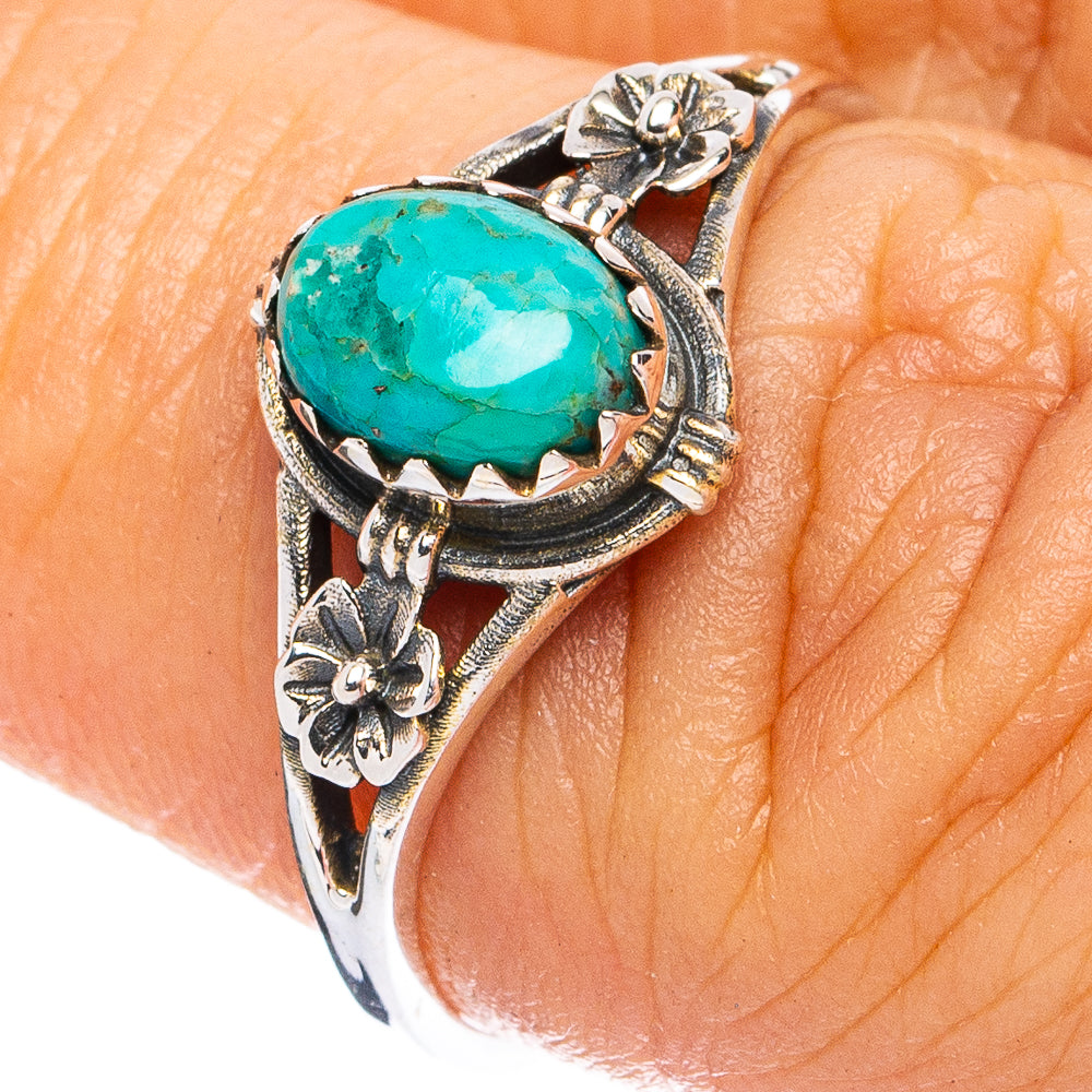 Mohave Turquoise Ring Size 6.75 (925 Sterling Silver) R8283