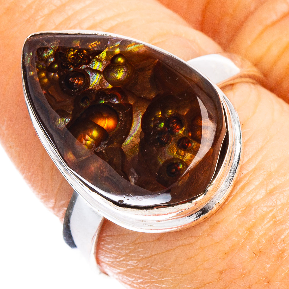 Rare Mexican Fire Agate Ring Size 8.75 (.925 Sterling Silver)