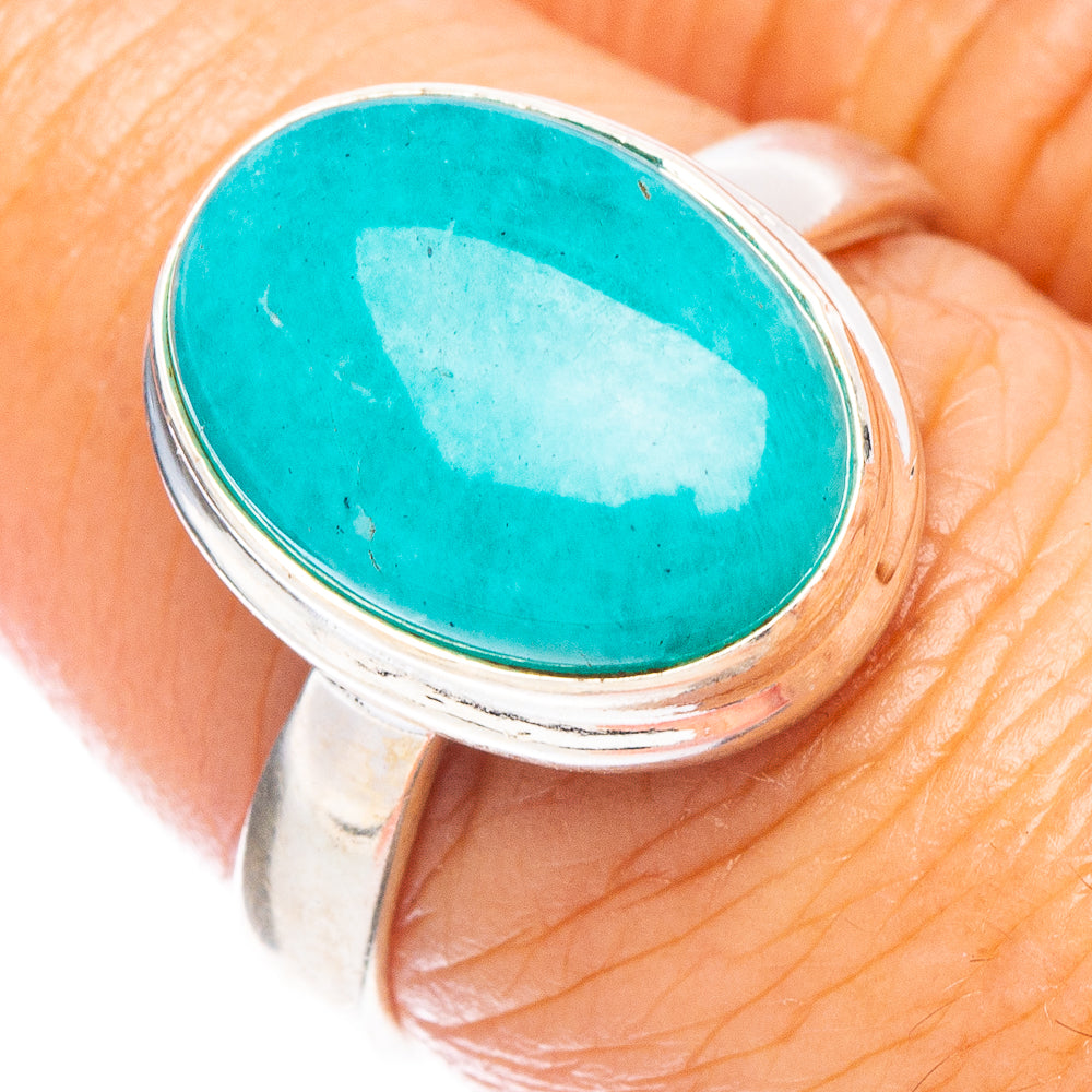 Amazonite Ring Size 7.5 (925 Sterling Silver) R7176