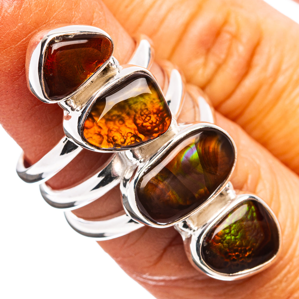 Premium Mexican Fire Agate Ring Size 5.75 (.925 Sterling Silver)