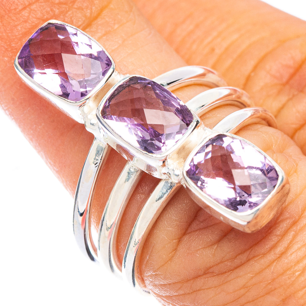 Amethyst Ring Size 6.75 (925 Sterling Silver) R7053