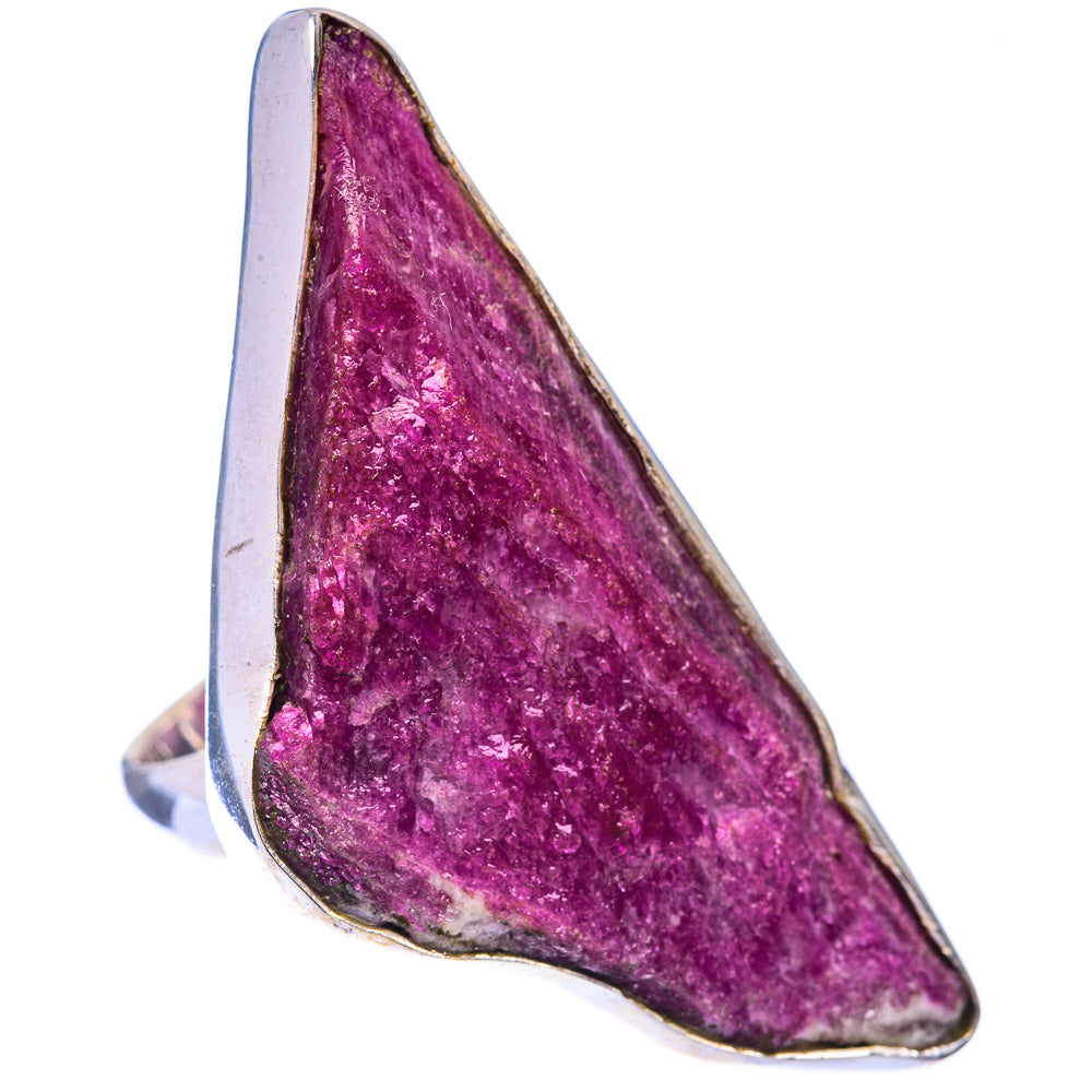 Large Rough Ruby Zoisite Ring Size 7.25 (925 Sterling Silver) R140793