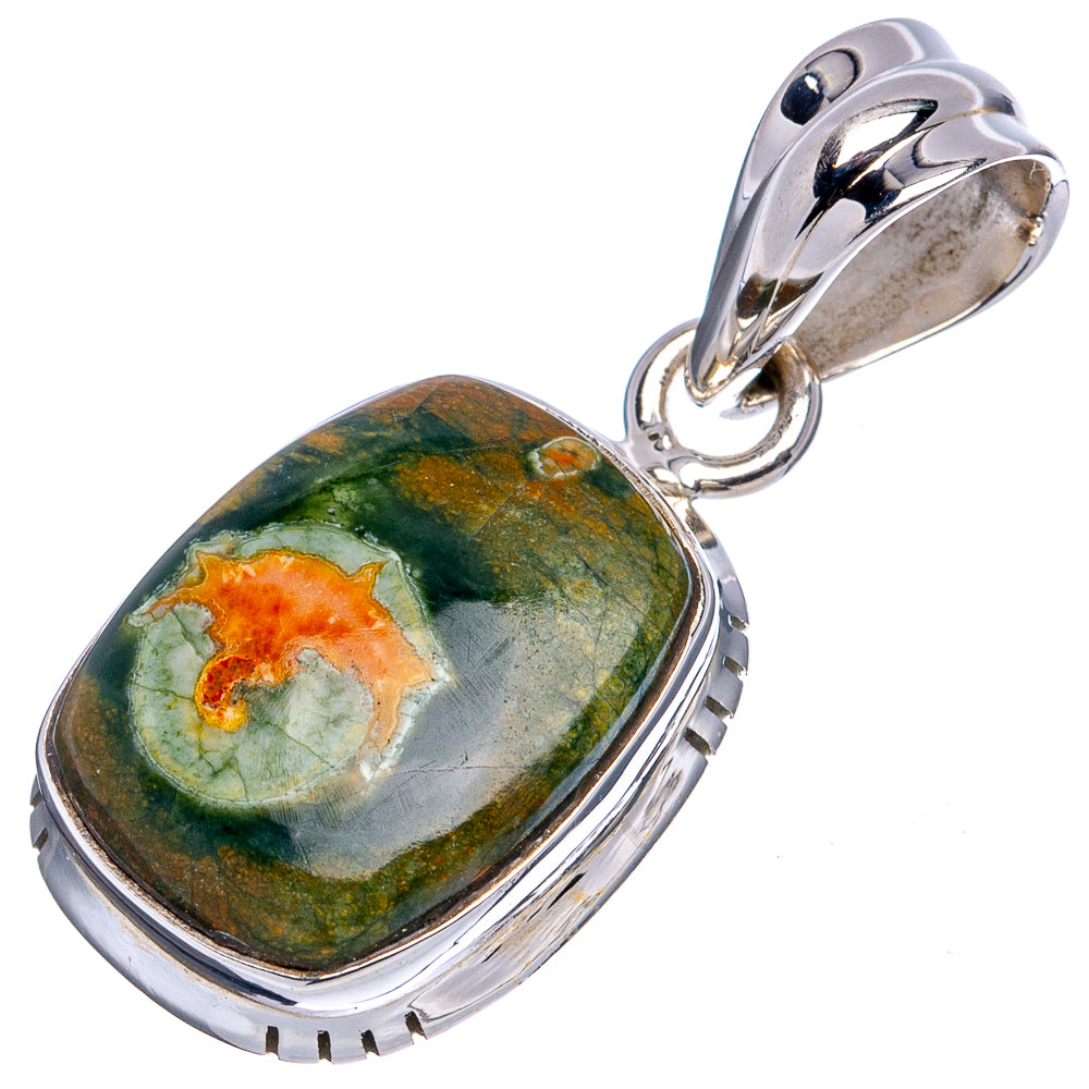 Rhyolite Pendant 1 1/4" (.925 Sterling Silver)