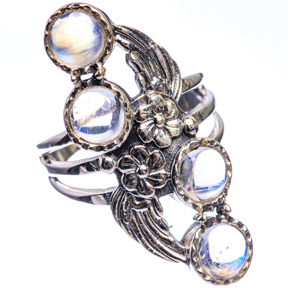 Rainbow Moonstone Ring Size 7.75 (925 Sterling Silver) RING143418
