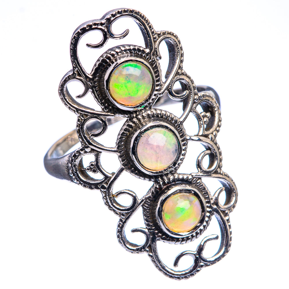 Natural Ethiopian Opal Ring Size 9 (925 Sterling Silver) R142460