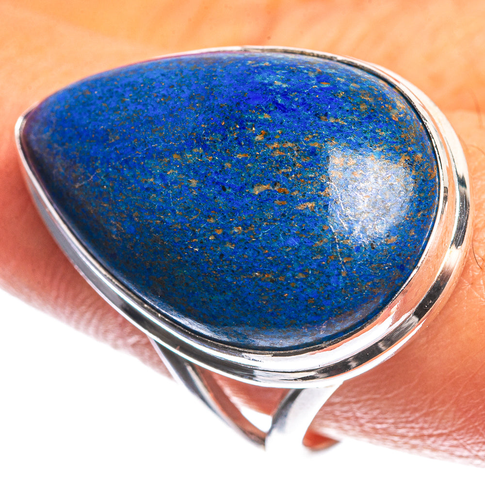 Large Lapis Lazuli 925 Sterling Silver Ring Size 9